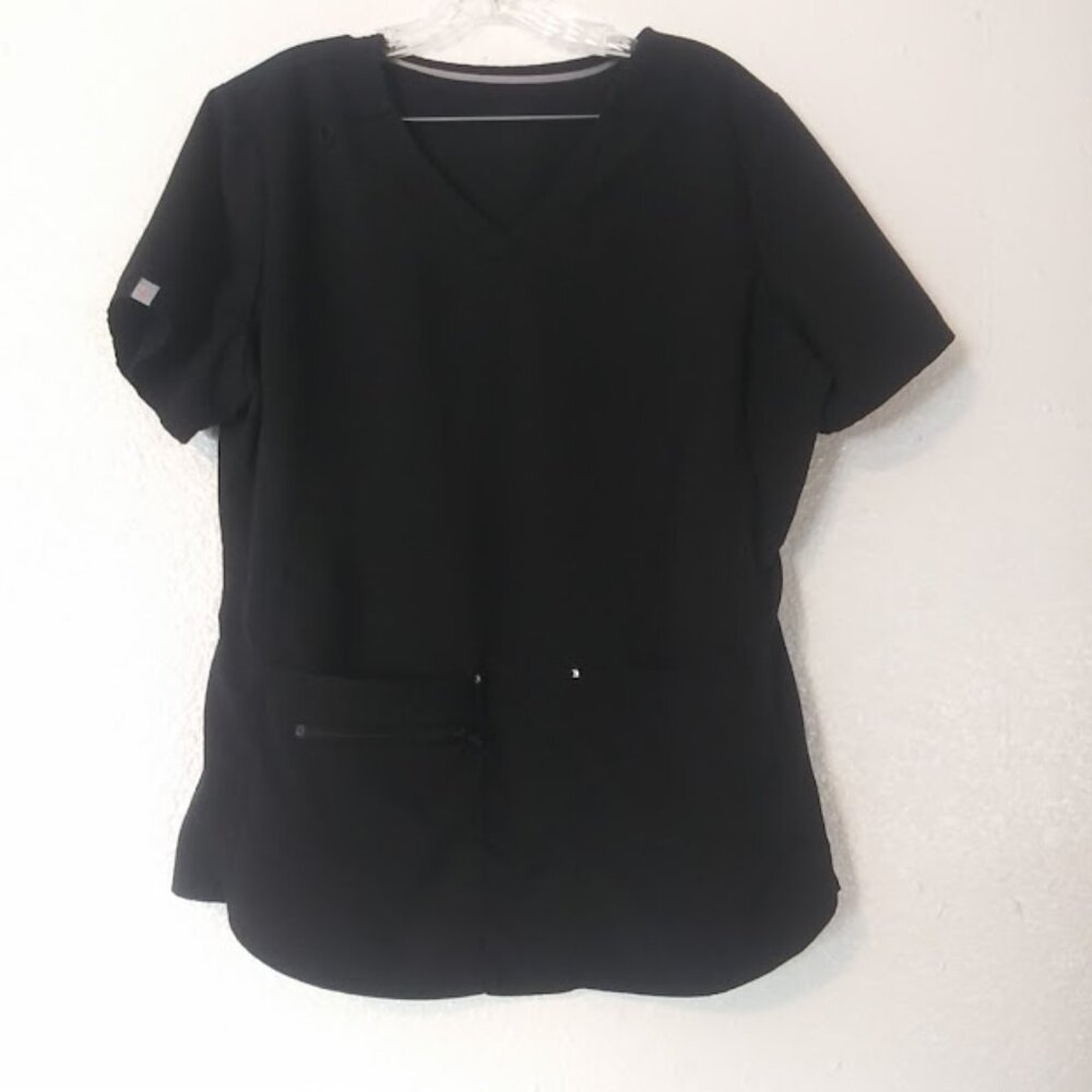 Scrubstar women's size XL black Scrub Top